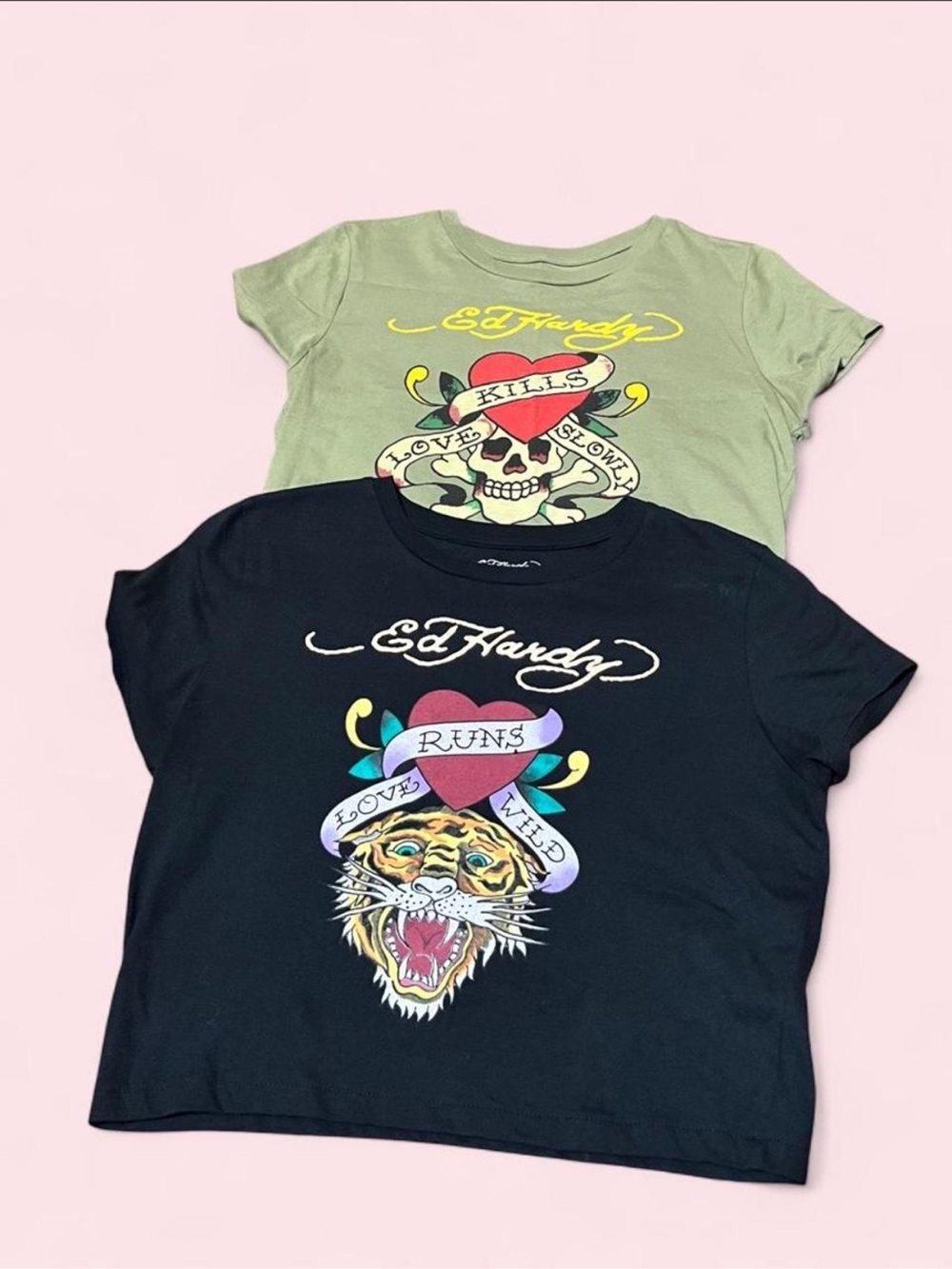 Ed Hardy crop top bundle